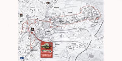 Kartta hop on hop off Luxemburg