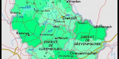 Luxemburgin sijainti kartalla