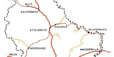 Luxemburgin rail kartta